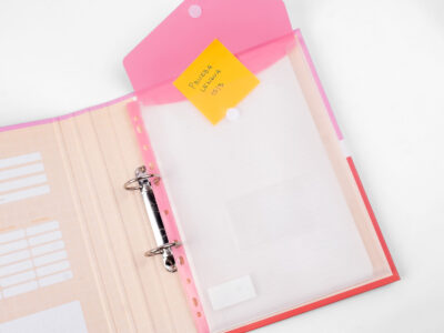 Sobre FW con abrojo para carpeta A4 ( 11 perforaciones)