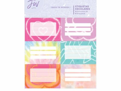 Set de etiquetas escolares FW X2 Batik