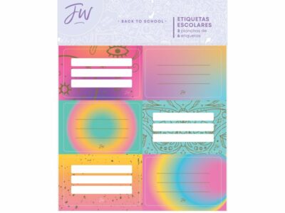 Set de etiquetas escolares FW X2 Colorful