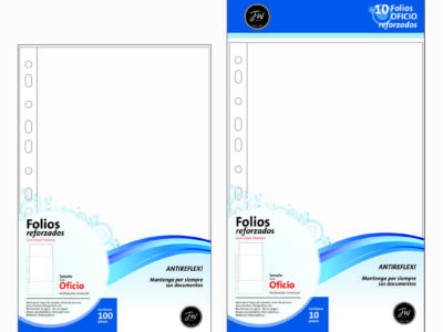 Folios P.P.Reforzados x10 Oficio