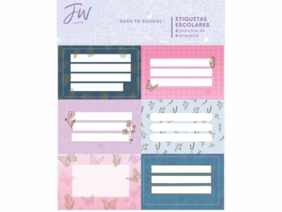 Set de etiquetas escolares FW X2 Minimalista
