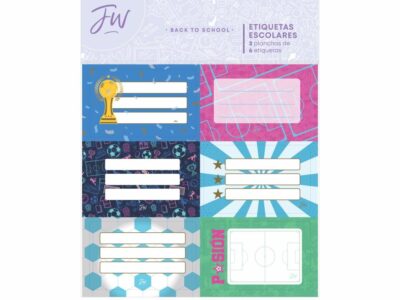 Set de etiquetas escolares FW X2 Pasion