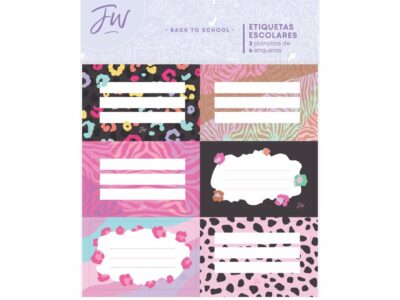 Set de etiquetas escolares FW X2 Wild