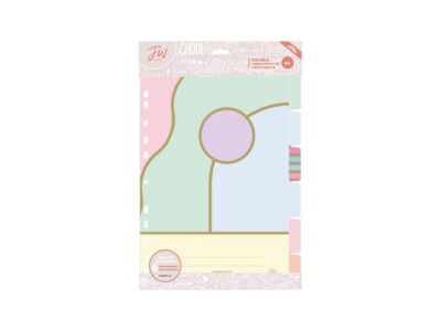 Separador A4 con lengüeta FW  Pastel X6
