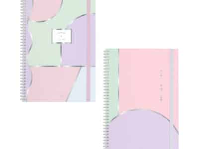 Cuaderno FW Pastel A4 premium con elástico y sobre