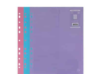 Sobre Bright pastel A4 para carpeta vertical  con 2 bolsillos