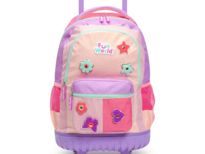 Mochila Fun World carro 18" patch DIY