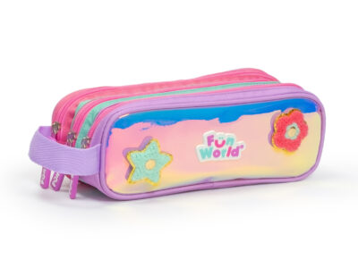 Cartuchera Fun World tubo patch DIY