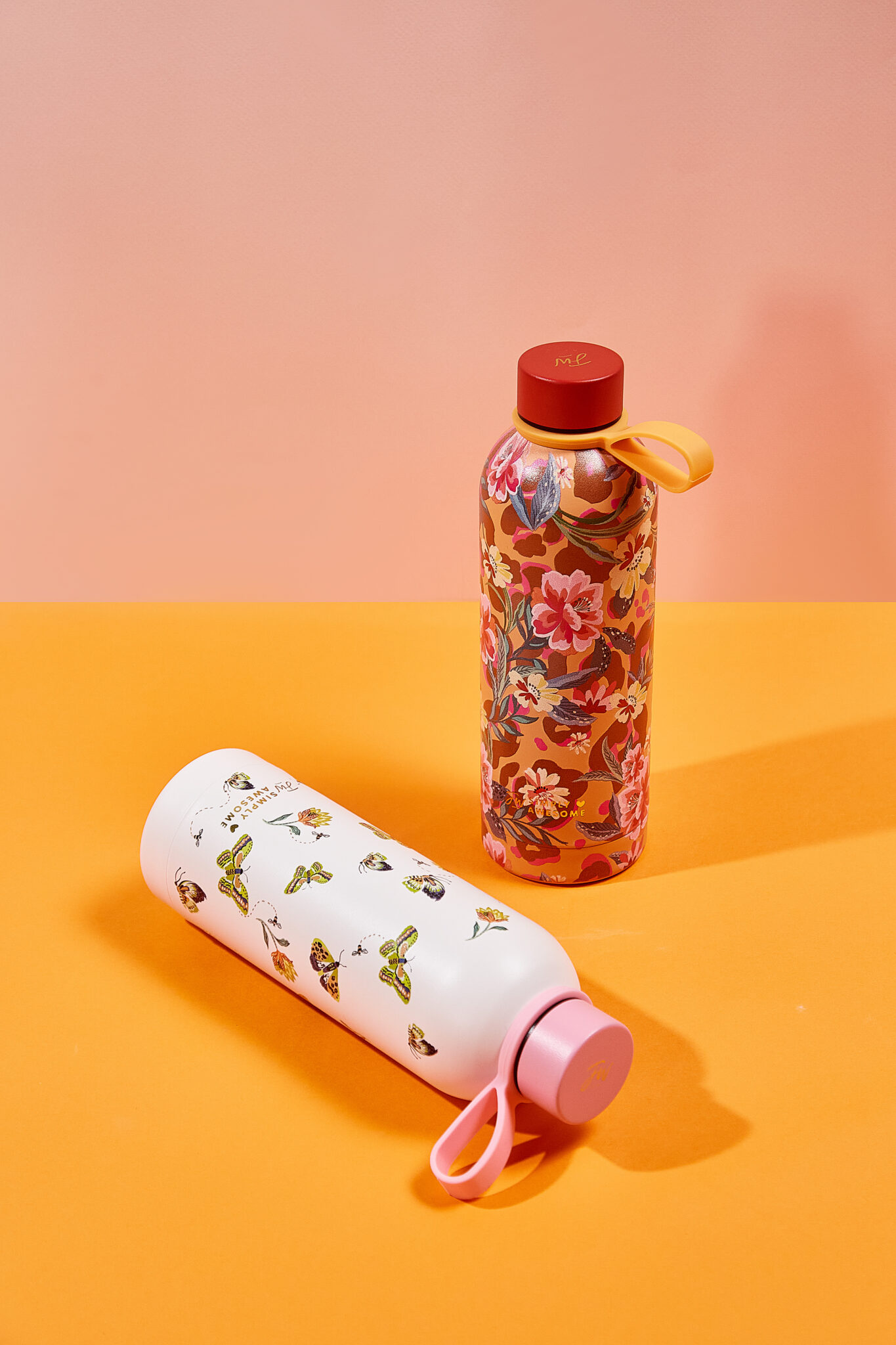 Botella De Agua De Metal Con Diseño De Hongos Vintage – Capacidad 500 Ml, Doble Pared, Ideal Para Bebidas Frías O Calientes