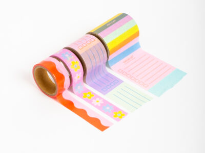Washitape x4 motivos Colorblock