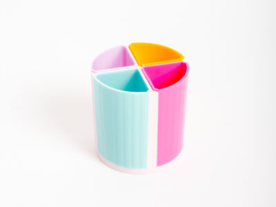 Lapicero x4 compartimentos intercambiables colorblock