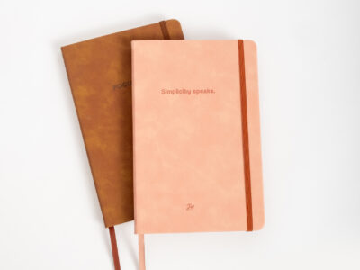 Cuaderno Sketch Simply tapa dura simil cuero