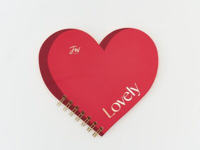 Libreta forma corazon minimal