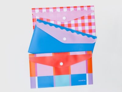 Sobre cheque colorblock